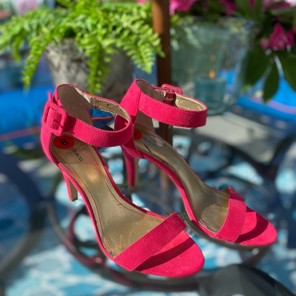 Hot Pink Heels.